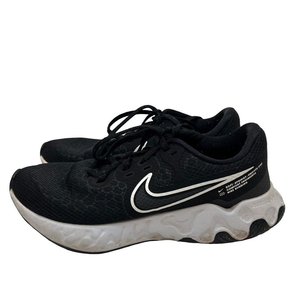 Nike Renew Ride 2 Womens Running Shoes Black White CU3508-004 Size 9